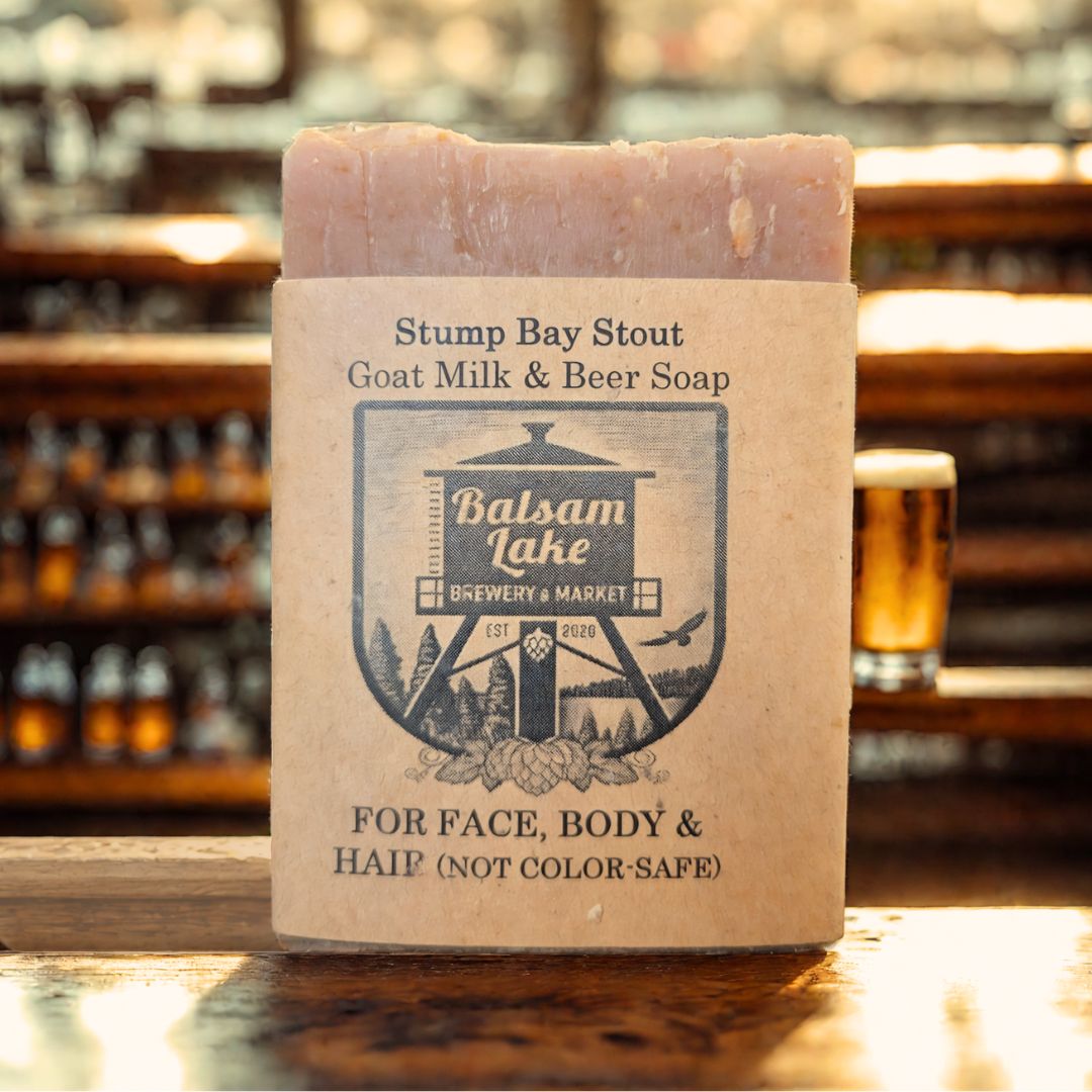 "Stump Bay Stout" Goat Milk Soap with Beer