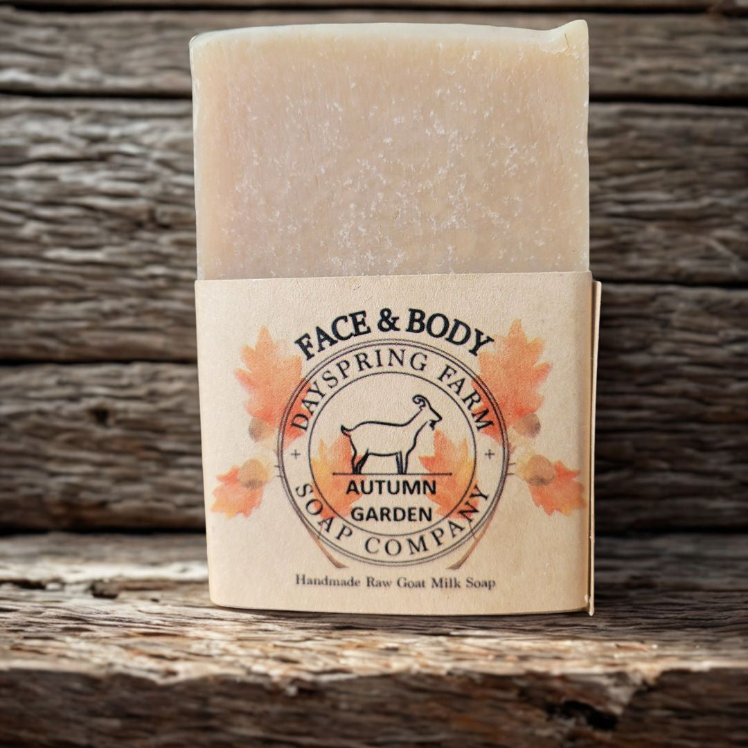 "Autumn Garden" - Artisan Goat Milk Soap with French Green Clay