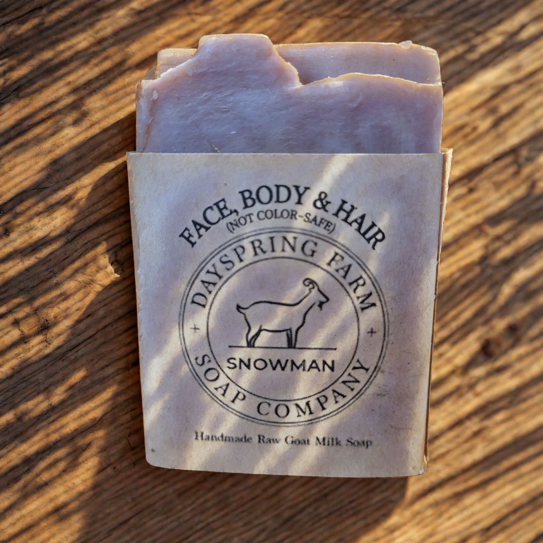 "Snowman" Artisan Goat Milk Soap