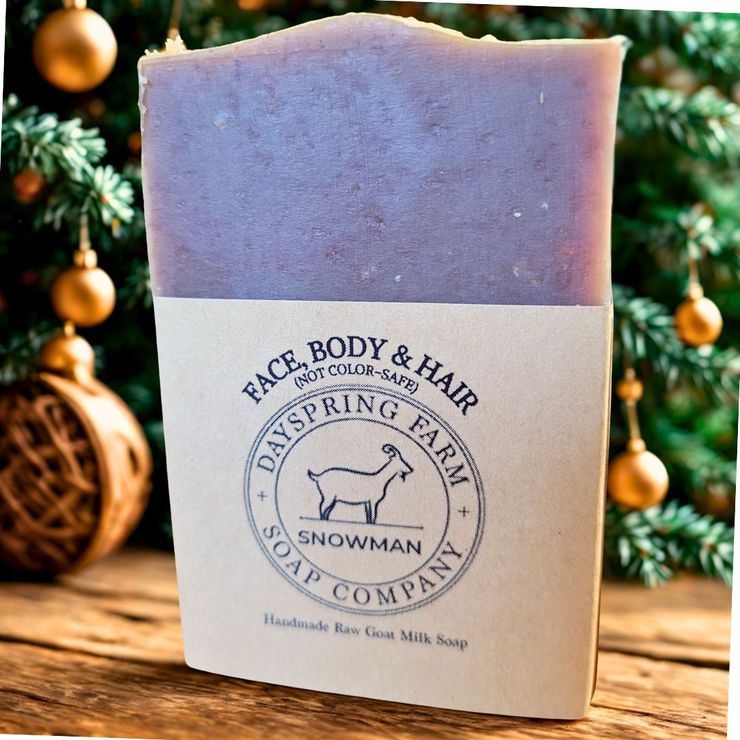"Snowman" Artisan Goat Milk Soap