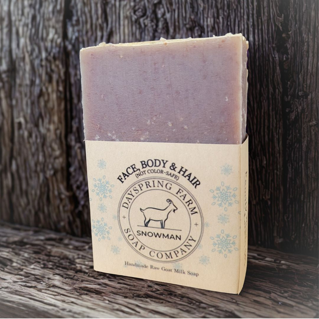 "Snowman" Artisan Goat Milk Soap