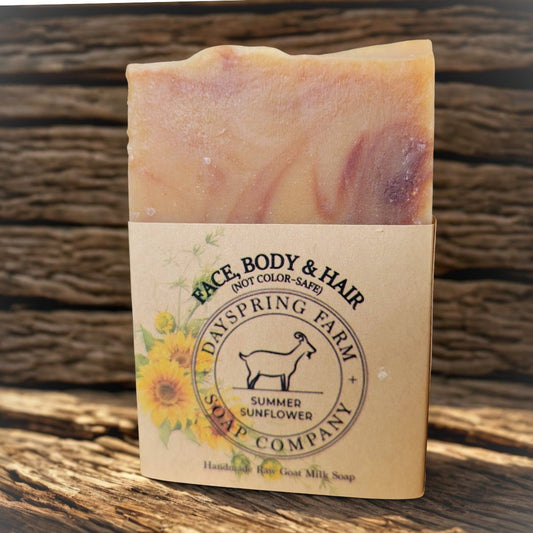 "Summer Sunflower" - Artisan Goat Milk Soap