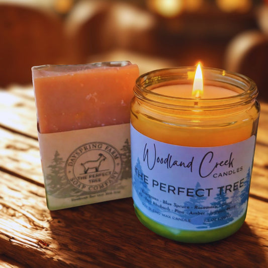 "The Perfect Tree" Artisan Goat Milk Soap and Candle Bundle